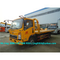 HOWO 3800mm wheelbase cheap wrecker tow truck, L5600*W2300 flatbed wrecker towing truck on sale in Africa